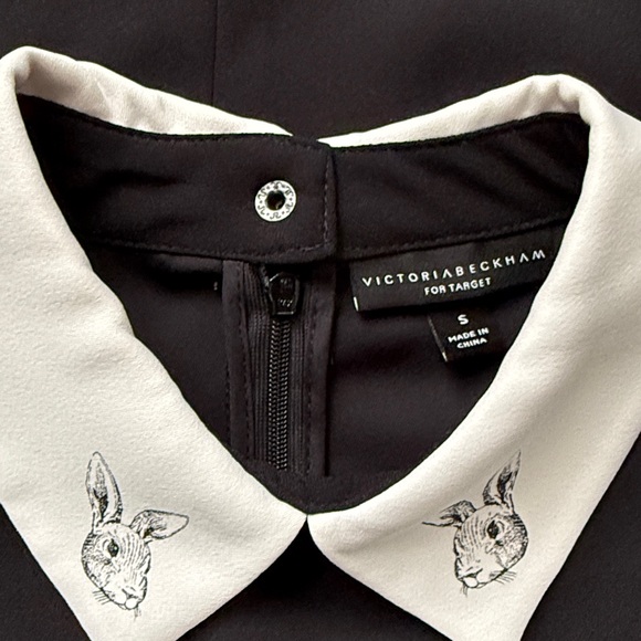 Victoria Beckham | Black bunny printed collar sheath dress - Picture 12 of 16